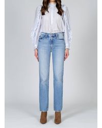Black Orchid - Georgia High Waisted Straight Jean - Lyst