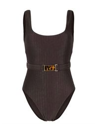 Zimmermann - Laurel Scoop Buckle One-piece Swimsuit - Lyst