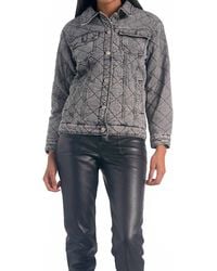 Elan - Denim Quilted Jacket - Lyst