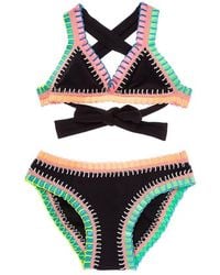 PQ Swim - Embroidered 2Pc Bikini Set - Lyst