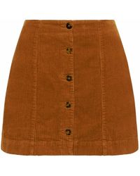 Spell - Faye Corduroy Mini Skirt - Lyst