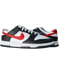 Nike - Dunk Low Retro Swoosh Panda Shoes Fb3354-001 - Lyst
