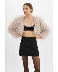 Lamarque - Hallie Ostrich Feather Jacket - Lyst