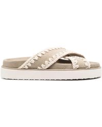 Mou - Criss Cross Bio Sandals - Lyst