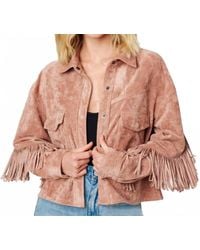 Blank NYC - Vegan Suede Fringe Jacket - Lyst