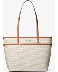 MICHAEL Michael Kors - Marlowe Medium Signature Logo Pocket Tote Bag - Lyst