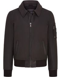 Infinity Leather - A2 Cowhide Leather Bomber Jacket-Eura - Lyst