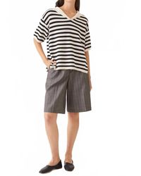 DEMYLEE - Jane Stripe Short-Sleeve Sweater - Lyst