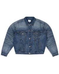 Rhude - Oversized Denim Trucker Jacket - Lyst