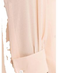 Maison Margiela - Soft Silk Long Sleeve Shirt With Classic Collar And Button Front - Lyst