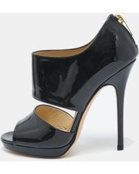 Jimmy Choo - Patent Leather Private Sandals - Lyst