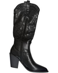Top Moda - Studded Cowgirl Boots - Lyst