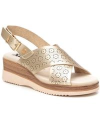 Xti - Pu Wedge Sandals - Lyst