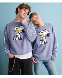 Aéropostale - Peanuts Aéropostale Western Snoopy Woodstock Hugs Crew Sweatshirt - Lyst