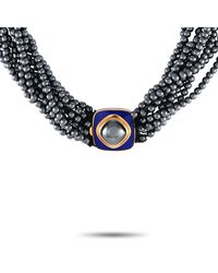 Tiffany & Co. - 18k Yellow Hematite And Enamel Bead Choker Necklace Ti07-051524 - Lyst