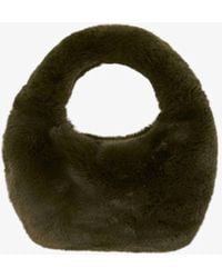 Lamarque - Alix Mini Faux Fur Hobo Bag - Lyst