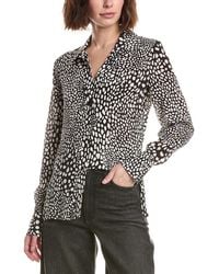 Rag & Bone - Sade Silk-Blend Printed Blouse - Lyst
