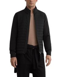 Reiss - Asher Zip Through Hybrid Jacket - Lyst