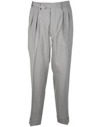 MICHELE CARBONE - Stretch Virgin Wool Pants - Lyst