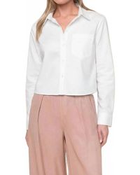 Stateside - Oxford Cropped Shirt - Lyst