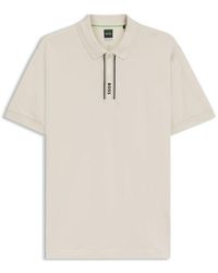 BOSS - Paddy Polo Shirt With Logo Placket - Lyst