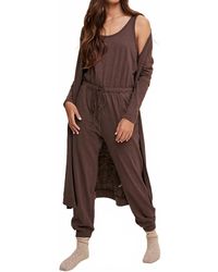 Listicle - Jumpsuit And Long Cardigan Set - Lyst