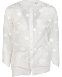 Junya Watanabe - Polka-Dot Knitted Cardigan - Lyst