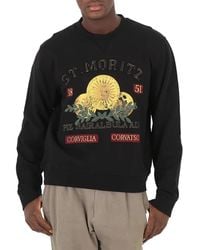 Bally - St. Moritz Graphic Print Cotton Sweatshirt - Lyst