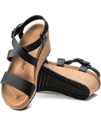 Birkenstock - Sybil Leather Wedge Sandals - Medium/narrow - Lyst