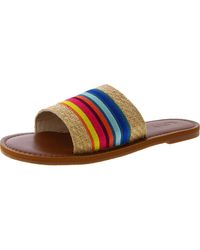 Roxy - Kaia Slim Woven Slip-On Slide Sandals - Lyst