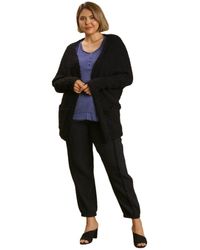 Fashnzfab - Open Front Oversized Cardigan Sweater With Pockets - Lyst