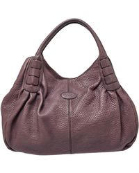Tod's - Leather Ivy Sacca Media Hobo - Lyst