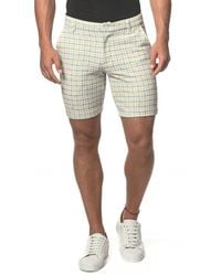 Postmarc - Check 8" Inseam Stretch Knit Printed Checks Short - Lyst