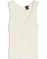 BOSS - Sleeveless Top - Lyst