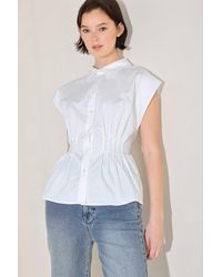 TRUEDAMES - Modern Poise Woven Top - Lyst