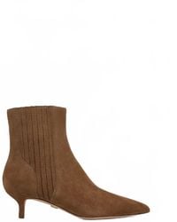 Veronica Beard - Lisa Stretch Kitten-Heel Ankle Boot - Lyst