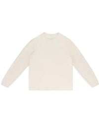 Aimé Leon Dore - Cream Pointelle Long-Sleeve T-Shirt - Lyst
