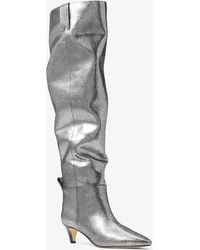 Michael Kors - Daniela Metallic Leather Boot - Lyst