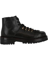 Versace - Medusa Leather Ankle Boots - Lyst