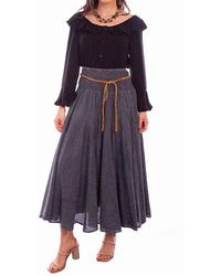 Scully - Western Acid Wash Skirt - Lyst