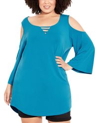 Avenue - Plus Casual Daytime Tunic Top - Lyst