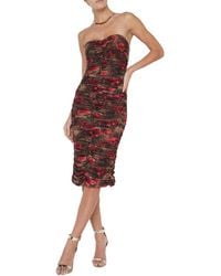 L'Agence - Caprice Midi Dress - Lyst