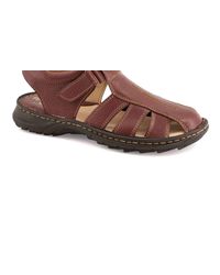 Ferrato - Ankle-Strap Leather Sandal - Lyst