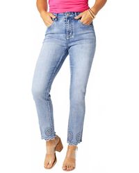 Coco + Carmen - Everstretch Ankle With Burst Embroidery - Lyst