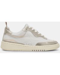 Dolce Vita - Adella Sneakers White Gold Leather - Lyst