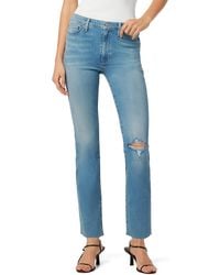 Hudson Jeans - Blair High-rise Straight Leg Cropped Jeans - Lyst