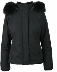 Bomboogie - Padded Fitted Jacket With Removable Fur Inserts - Lyst