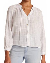 Bella Dahl - Full Sleeve Raglan Button Down Shirt - Lyst