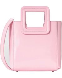 STAUD - Shirley Mini Leather Top-handle Cherry Blossom Bag - Lyst