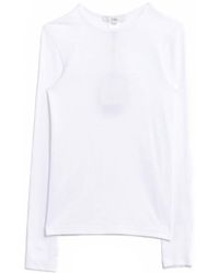Tibi - Ribbed Crewneck Pullover Tee - Lyst